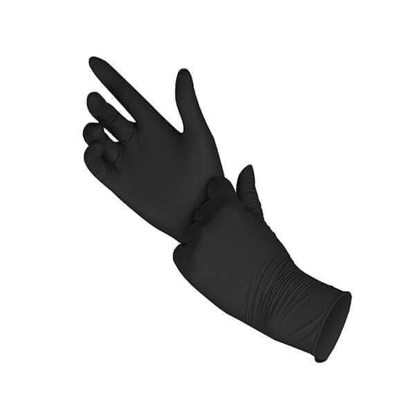 juodos-nitrlins-pirtins TopGlove Puutetundlikud nitriil ühekordsed kindad, musta S/M/L/XL (100tk.) - Image 1