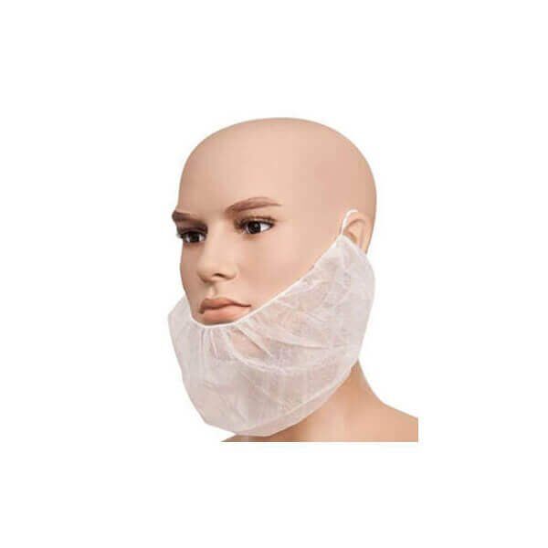 Ühekordsed habemekatted, valge (100tk.) - Image 1