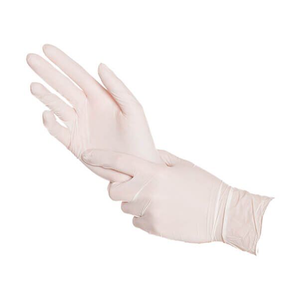 nitrilines-baltos-pirtinls Nitriil ühekordsed kindad, valge S/M/L/XL (100tk.) - Image 1