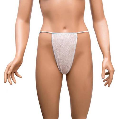 Ühekordsed naiste aluspüksid, stringid, PP, 30g/m2, sinised (100 tk) - Image 1