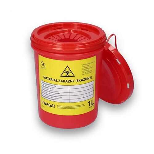 Meditsiinijäätmete konteiner 1L (kollane) - Image 1