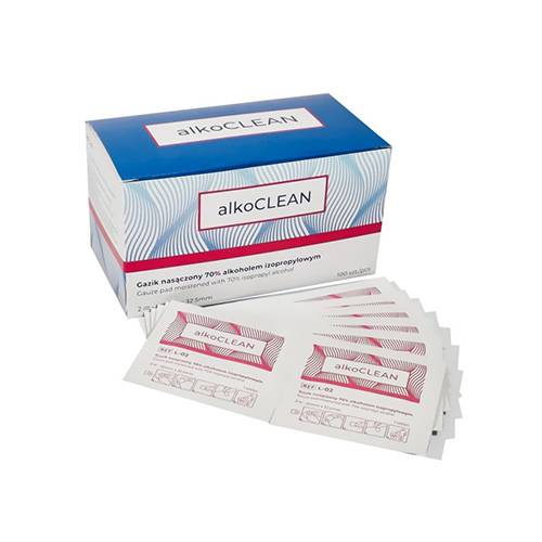 Alkoholiga immutatud desinfitseerimislapid, ALKOCLEAN (100 tk) - Image 1