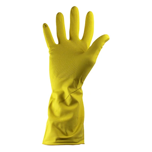 POLYCO lateksist majapidamiskindad, Shield GR03 (0,33 mm paksused), (kollane, sinine, roosa), (1 paar) - Image 1