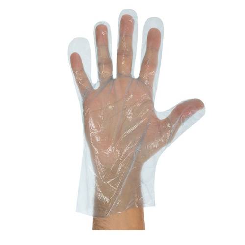Polüetüleenist HDPE ühekordsed kindad, sinised, dosaatorkarbis (200 tk) - Image 1
